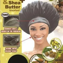 M&M Qfitt Organic Argan & Shea Butter + Olive Oil Padded Bonnet -Primal Shop 0000241 padded bonnet 550