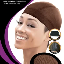 Span Dome Wig Cap Brown