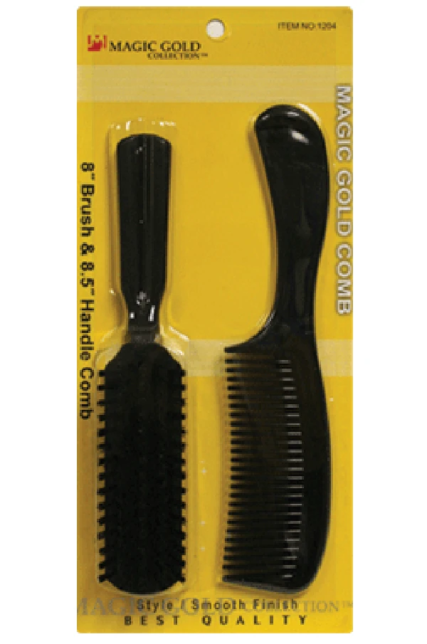 8" Brush And 8.5" Handle Comb 3 8" Brush And 8.5" Handle Comb