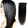 Natural Black Clip In 7 Pcs 18" 1 Natural Black Clip In 7 Pcs 18" -Primal Shop 18 inch 1b natural black clip in remy human hair extensions 7pcs 10814 tv