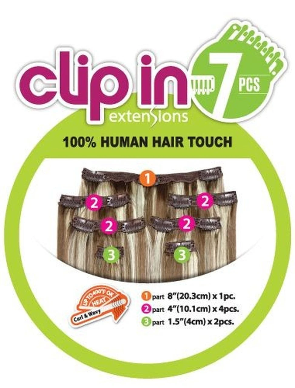 Platino Clip Ins 7 Pcs 5 Platino Clip Ins 7 Pcs - Image 3