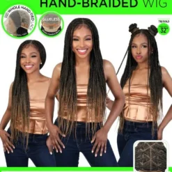 Box Braids Triangle Method Wig
