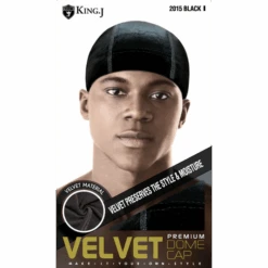 Premium Velvet Dome Cap