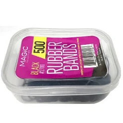 500 Black Rubber Bands