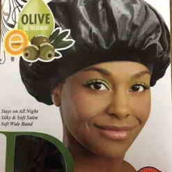 Donna Wide Band Satin Bonnet