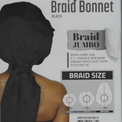 Magic Collection Silky Satin Braid Bonnet -Primal Shop 401b
