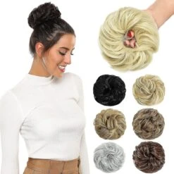 Messy Bun Hair Scrunchie