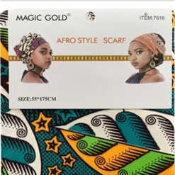 Afro Style Head Wrap -Primal Shop 5 1