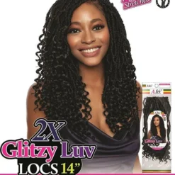 2X GLITZY LUV LOCS 14" LOC203