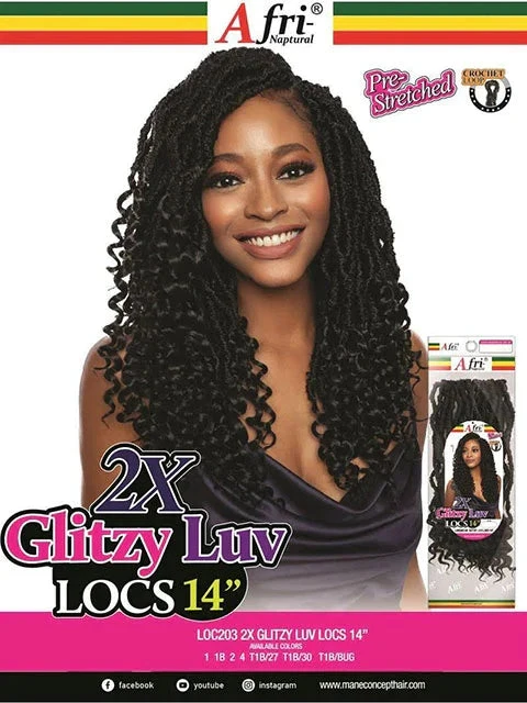 2X GLITZY LUV LOCS 14" LOC203 3 2X GLITZY LUV LOCS 14" LOC203