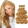 20A Single Body Wave Honey Blonde Hair
