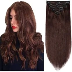 Pandora Synthetic Clip- Dark Auburn