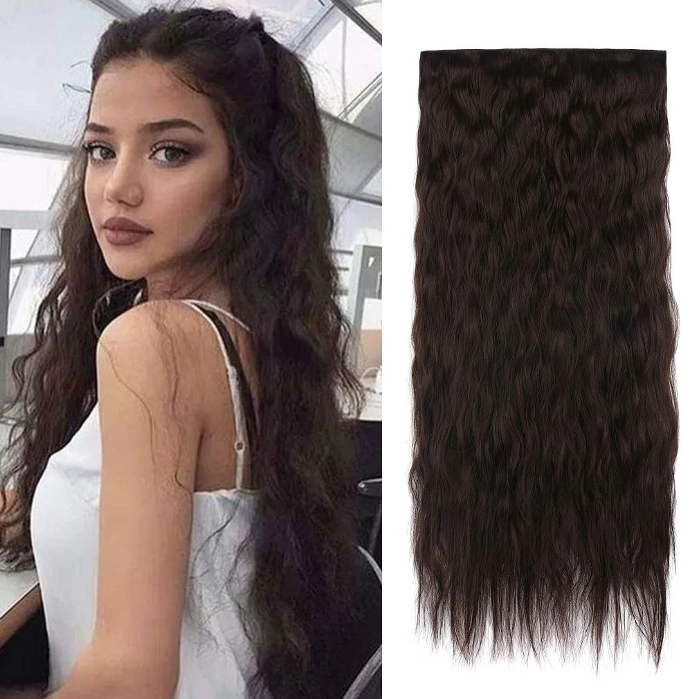 Synthetic Clip In Deep Wave 7 Pcs 20" 4 Synthetic Clip In Deep Wave 7 Pcs 20" - Image 2