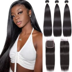 The Bundle 3pcs Straight With 6x5 HD T Closure