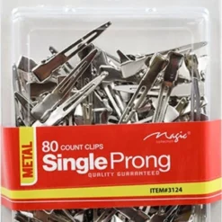 80 Pc Single Prong Clips