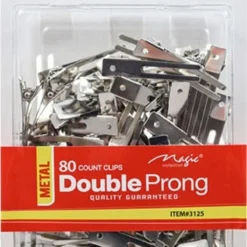 80 Pc Double Prong Clips