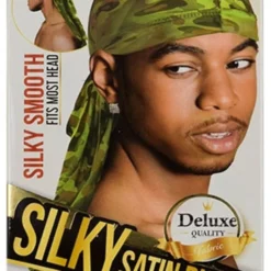Silky Satin Durag- Camo Green