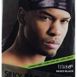 Black Metallic Durag