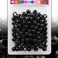 BR89- Black Beads