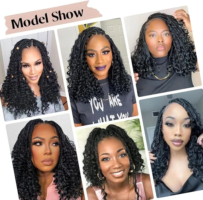 Whole Lace Braid Wig Triangle Boho Box Bob 9 Whole Lace Braid Wig Triangle Boho Box Bob - Image 7