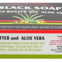African Black Soap With Shea Butter And Aloe Vera