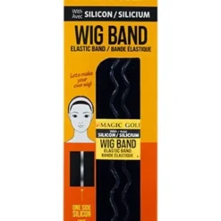 Elastic Wig Band With Silicon- Black- 7890