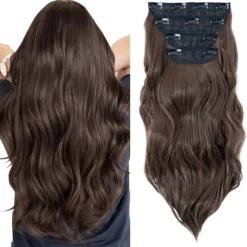 Synthetic Clip In Deep Wave 7 Pcs 20"