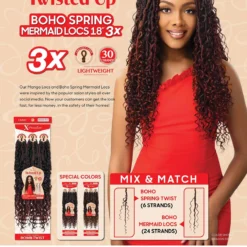 Boho Spring Mermaid Locs 18" 3X 11 Boho Spring Mermaid Locs 18" 3X -Primal Shop 81tZt5sOjJL
