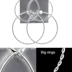 Silver Hoop Earrings