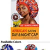 African Satin Day & Night Cap- #99241 -Primal Shop 880544992418 01
