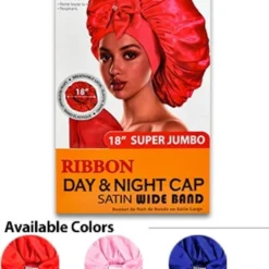 Ribbon Day & Night Satin Cap- #99247
