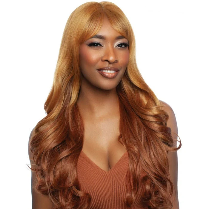 Glueless Human Hair Blend HD Lace Front Wig - CARAMEL 03 4 Glueless Human Hair Blend HD Lace Front Wig - CARAMEL 03 - Image 2