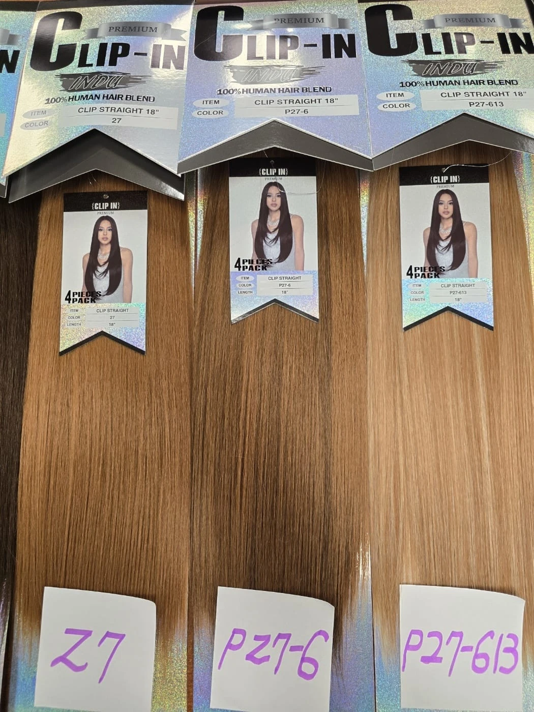 Indu Clip In Premium Synthetic Extensions 4 Indu Clip In Premium Synthetic Extensions - Image 2