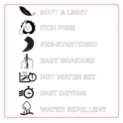 Kima EZ Twin Prestretched Hair 24" 7 Kima EZ Twin Prestretched Hair 24" -Primal Shop KEZ24 30 02