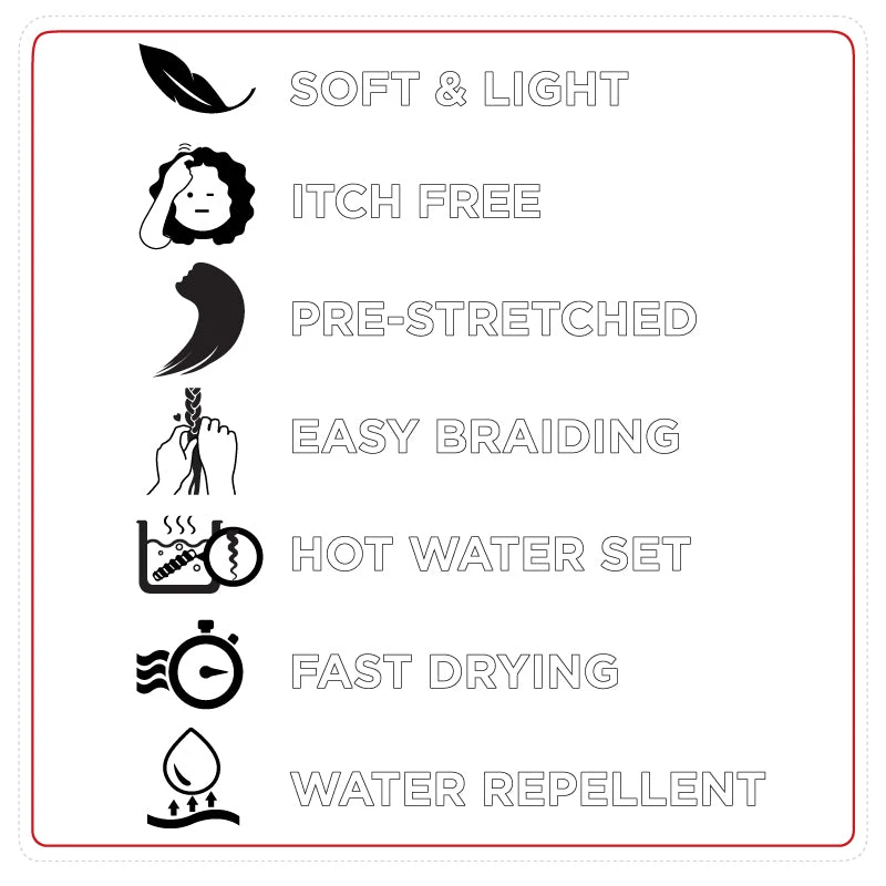 Kima EZ Twin Prestretched Hair 24" 5 Kima EZ Twin Prestretched Hair 24" - Image 3