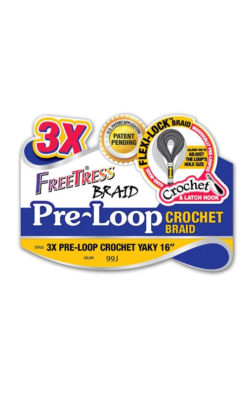 3x Pre Loop Crochet Yaky 16" 5 3x Pre Loop Crochet Yaky 16" - Image 3