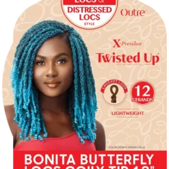 Butterfly Locs Coily Tip 12" -Primal Shop KXTUBBLCT12 2