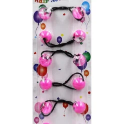 Eden 2 Tone 20mm Hair Ball -Clear & Pink