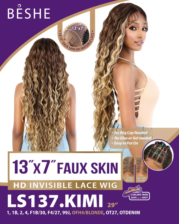 Beshe 13x7 HD Invisible Faux Skin Lace Kim Wig 13 Beshe 13x7 HD Invisible Faux Skin Lace Kim Wig - Image 11