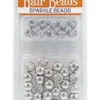 Mix Sparkle White -Primal Shop MC12845 MagicHairBeadMixSparkleWhite WOODMIX 15SIL pcs