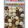 Magic Gold Mix Wood Beads 03 -Primal Shop MG07373 MagicGoldMixWoodBeads MG07373 pc 1