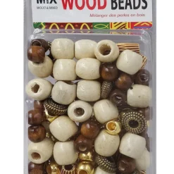 Magic Gold Mix Wood Beads 03