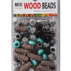 Magic Gold Mix Wood Beads 04