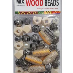 Magic Gold Mix Wood Beads 07