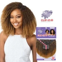 Outre Clip In 9 Pcs 4C Corkscrew Afro 10"