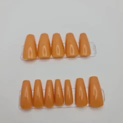 Orange Ballerina Press On Nails