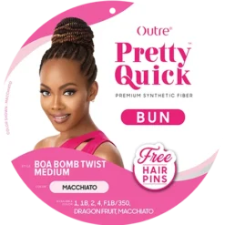 Outre Synthetic Pretty Quick Bun -Primal Shop PKG PQBUBBTM BUN BOA BOMB TWIST MEDIUM HT