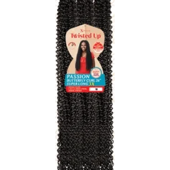 3X Passion Butterfly Curl 26" -Primal Shop PKG Twisted Up Passion Butterfly Curl 26 Superlong 3x 1