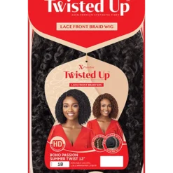 OUTRE Boho Summer Twist 12" -Primal Shop PKG XPression Twisted Up Lace Front Braid Wig Boho Passion Summer Twist 12