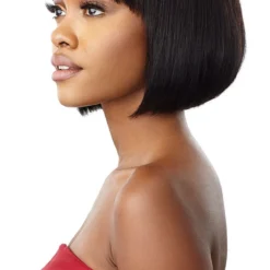 OUTRE 100% Human Hair Wig Blossom 8 OUTRE 100% Human Hair Wig Blossom -Primal Shop QHFBLO Blossom Natural Brown Left